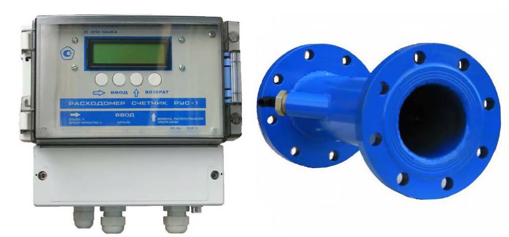 Расходомер жидкости ультразвуковой четырехлучевой РУС-1-1-4-700 исп. УПР: фланцевое Расходомеры